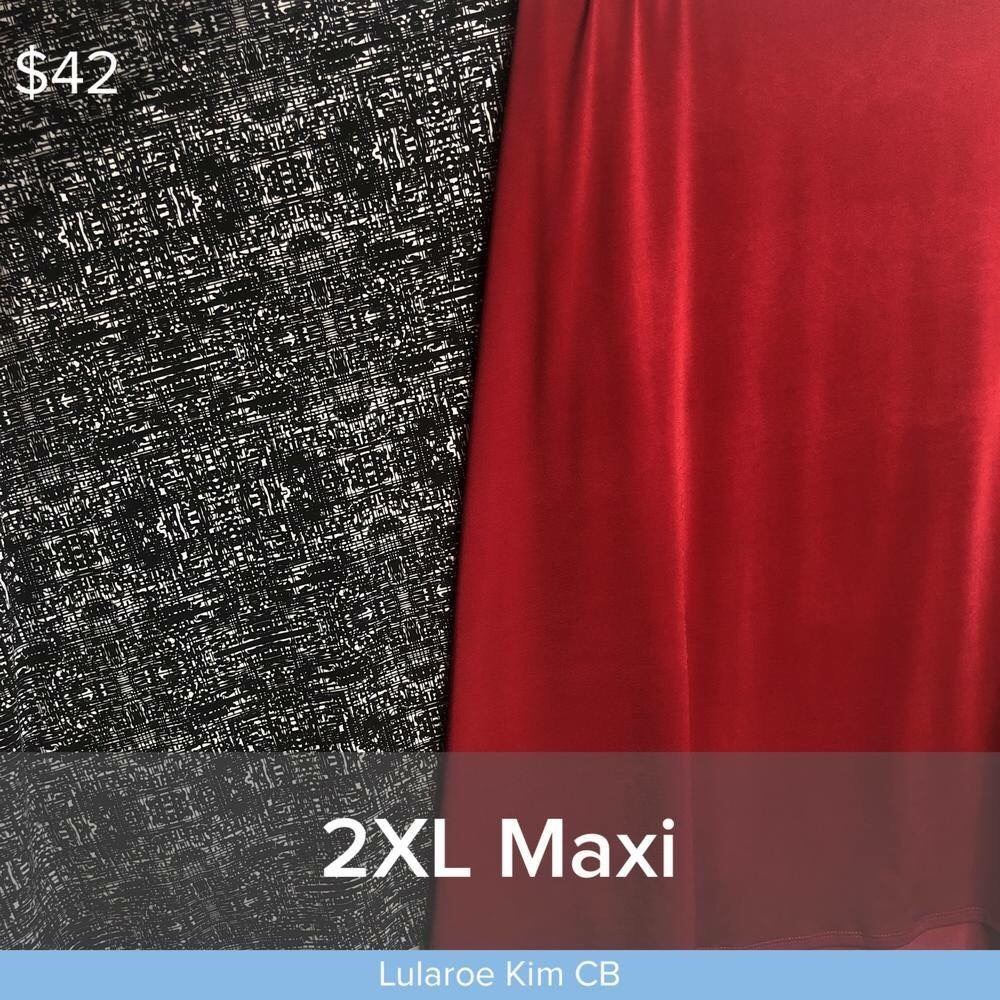 ❤️🖤 ONLY BLACK & WHITE  Maxi Skirt LULAROE